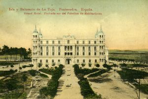 Para la contrucción del Gran Hotel el arquitecto se inspiró en los antiguos balnearios europeos. Foto. 1913